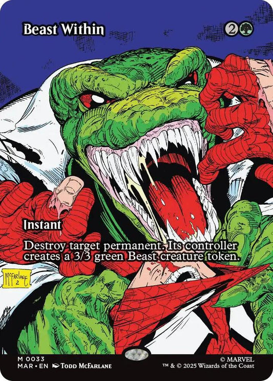 Beast Within (Borderless Foil) - Marvel Universe Eternal-Legal (MAR)
