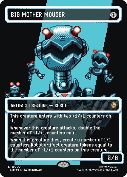 Big Mother Mouser (Borderless) (Surge Foil) - Commander: Teenage Mutant Ninja Turtles (TMC)