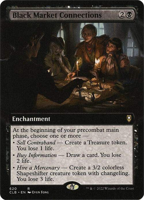 Black Market Connections (Extended Art) - Commander Legends: Battle for Baldur's Gate (CLB)