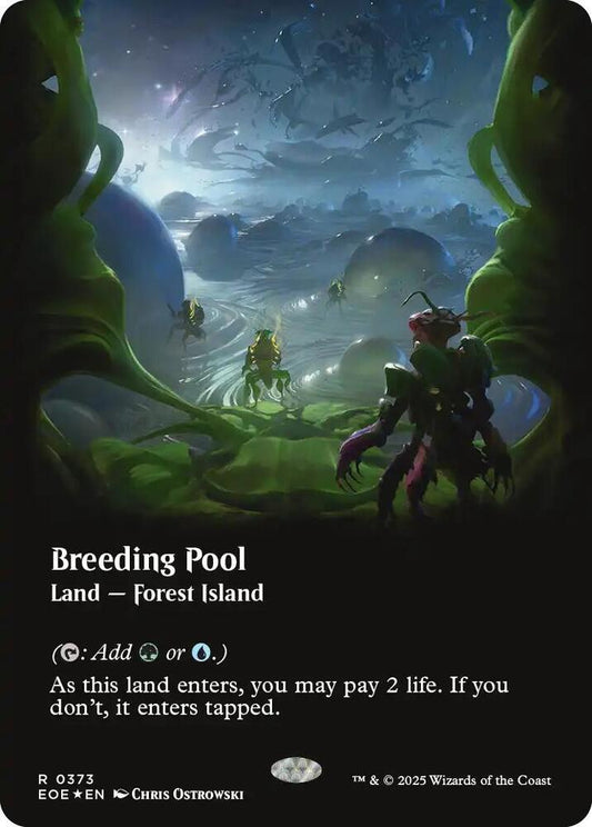 Breeding Pool (Borderless) (Galaxy Foil) - Edge of Eternities (EOE)