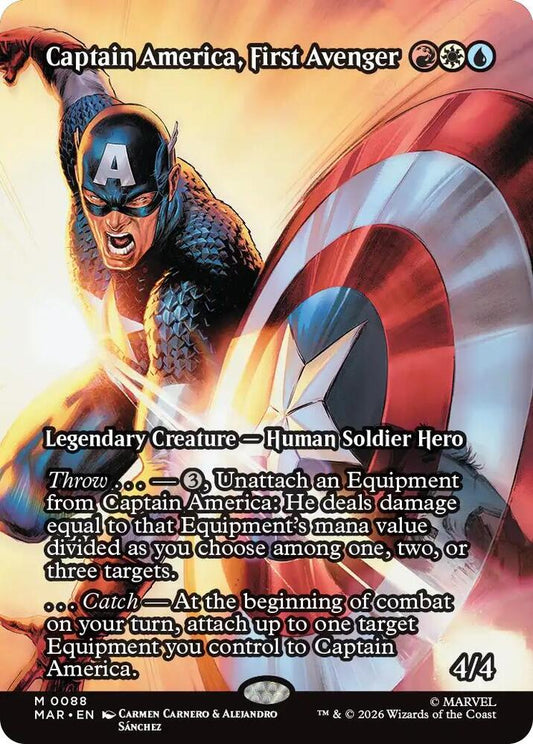 Captain America, First Avenger (Borderless) - Marvel Universe Eternal-Legal (MAR)