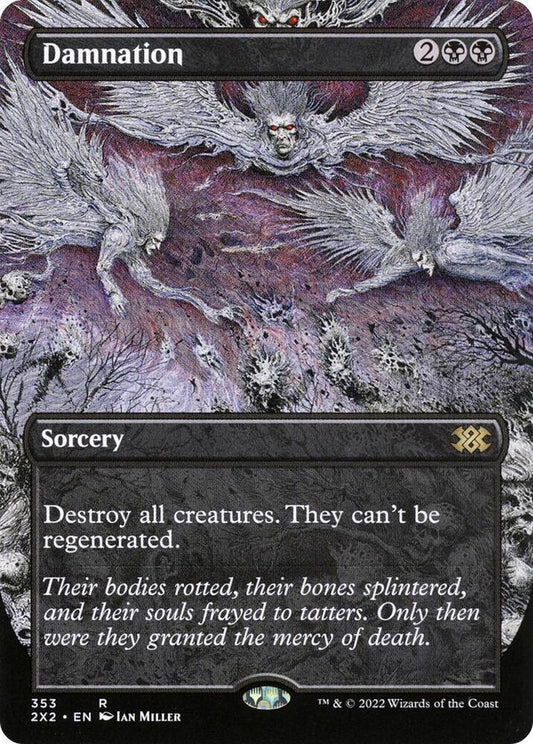 Damnation (Borderless FOIL ) - Double Masters 2022 (2X2)