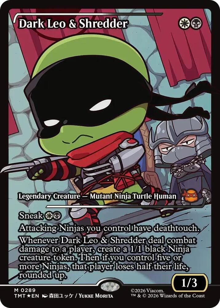 Dark Leo & Shredder (Showcase) - Teenage Mutant Ninja Turtles (TMT) FOIL