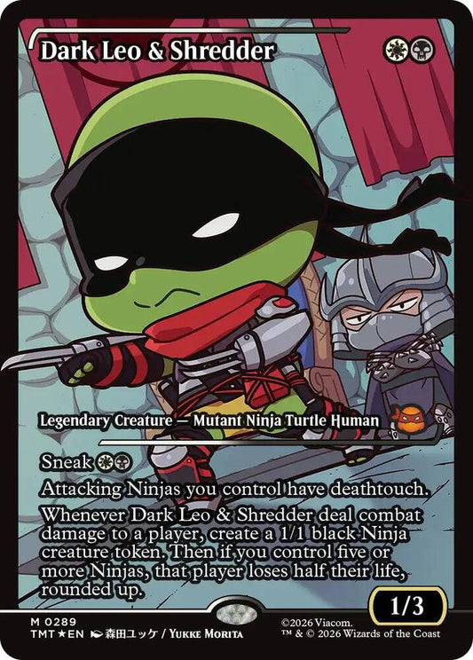 Dark Leo & Shredder (Showcase) - Teenage Mutant Ninja Turtles (TMT) FOIL