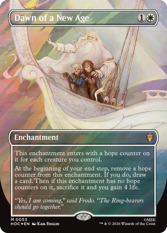 Dawn of a New Age (Borderless) (Surge Foil) - The Hobbit: Eternal-Legal (HOC)