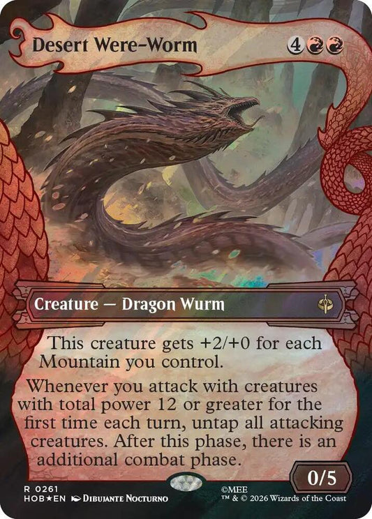 Desert Were-Worm (Showcase) (Surge Foil) - The Hobbit (HOB)