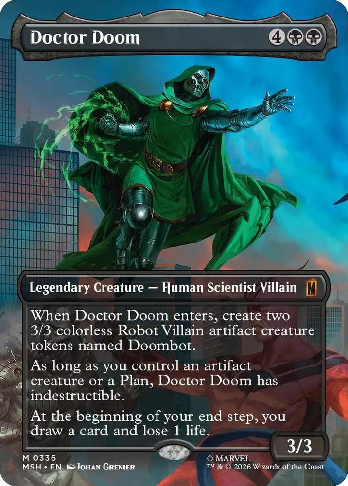 Doctor Doom (Borderless) (0336) - Marvel Super Heroes (MSH) FOIL
