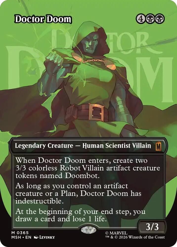 Doctor Doom (Borderless) (0365) - Marvel Super Heroes (MSH) FOIL