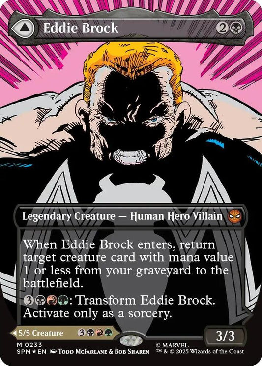 Eddie Brock (0233) (Borderless Foil) - Marvel's Spider-Man (SPM)