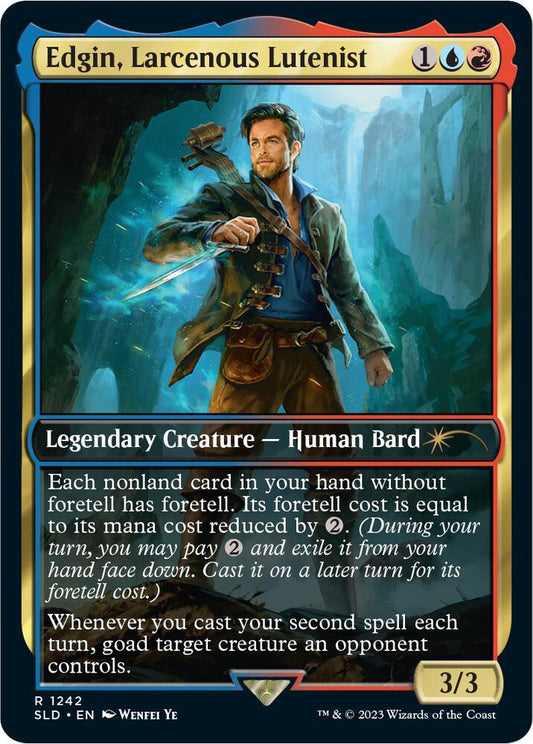 Edgin, Larcenous Lutenist (Foil) - Secret Lair Drop Series (SLD)