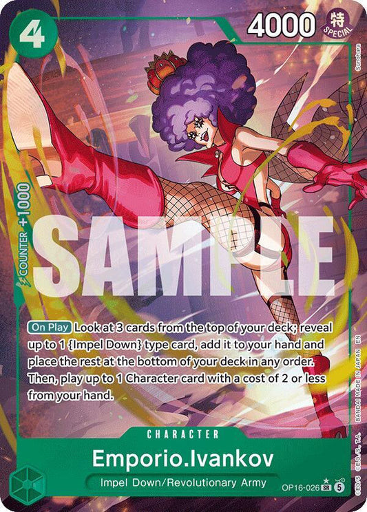 Emporio.Ivankov (026) (Alternate Art) - The Time of Battle (OP16)