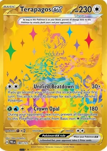 Terapagos EX Hyper Rare 180/131 PRE