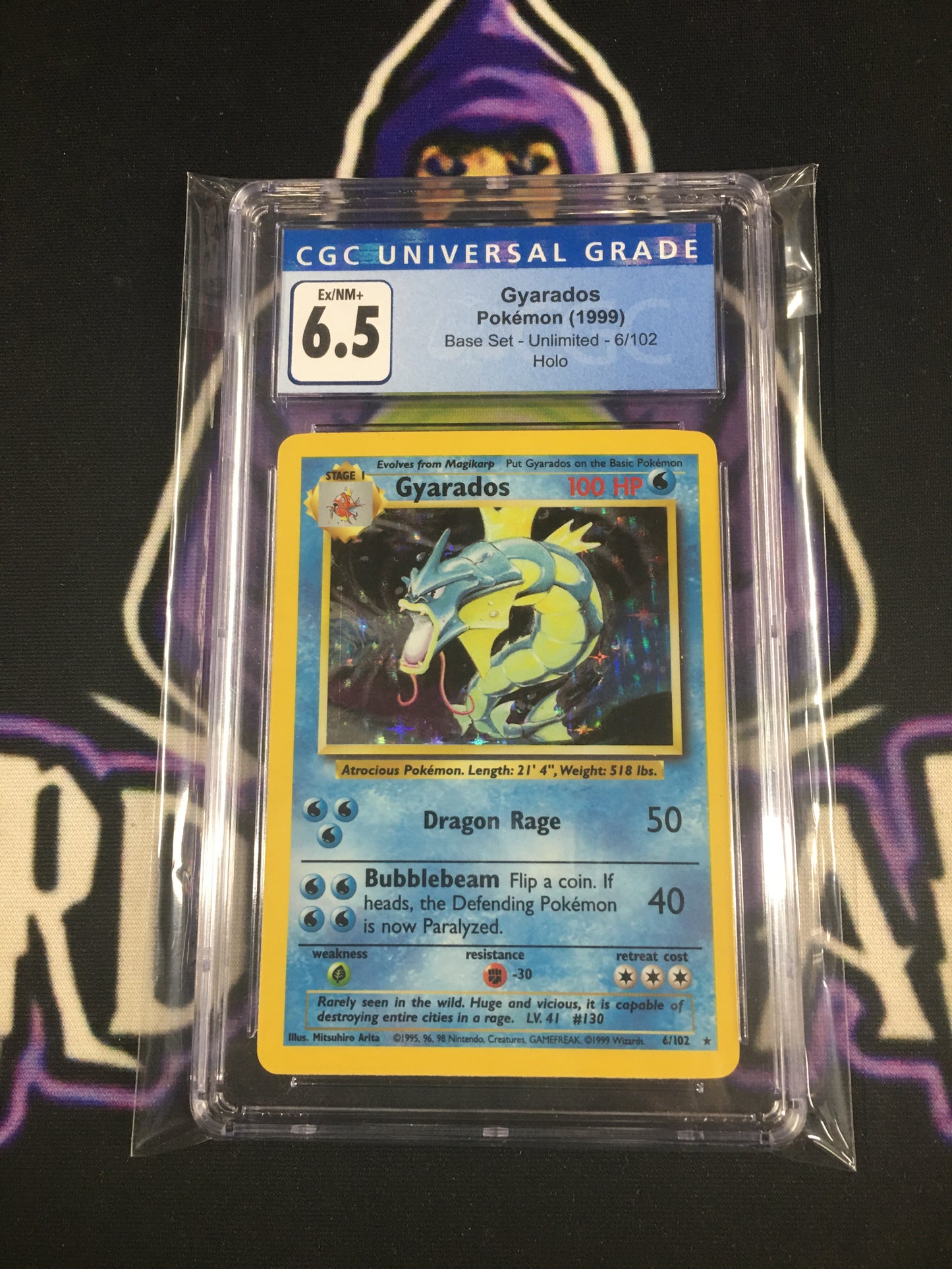 Gyarados Base Set Holo CGC 6.5 6/102
