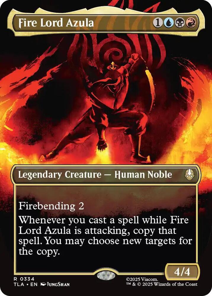 Fire Lord Azula (0334) (Borderless) - Avatar: The Last Airbender (TLA)
