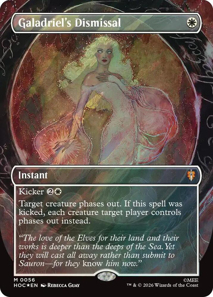 Galadriel's Dismissal (Borderless) (Surge Foil) - The Hobbit: Eternal-Legal (HOC)