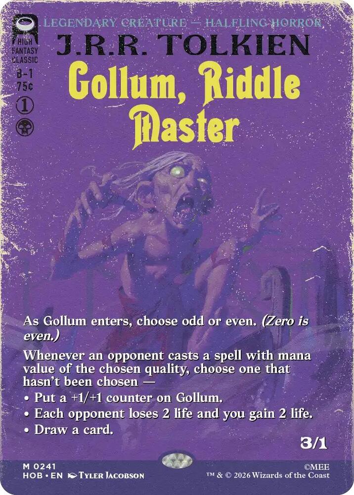 Gollum, Riddle Master (Borderless) - The Hobbit (HOB)