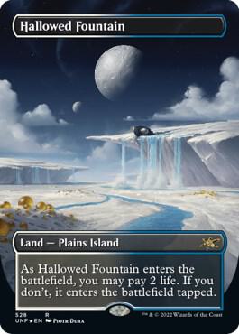Hallowed Fountain (Borderless) (Galaxy Foil) - Unfinity (UNF)
