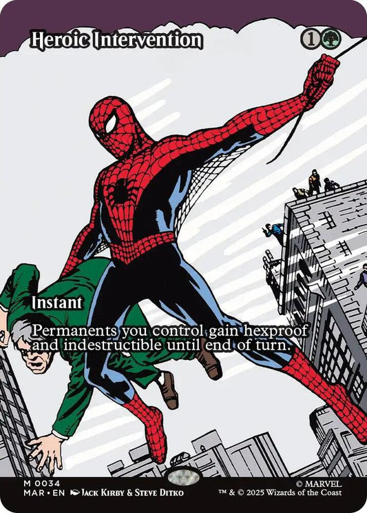 Heroic Intervention (Borderless Foil) - Marvel Universe Eternal-Legal (MAR)