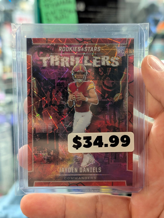 Jayden Daniels Red Lazer Thrillers Rc 2024 Prizm