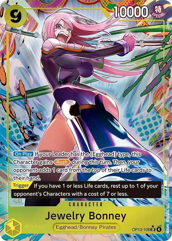 Jewelry Bonney (108) (Alternate Art) - Carrying On His Will (OP13)