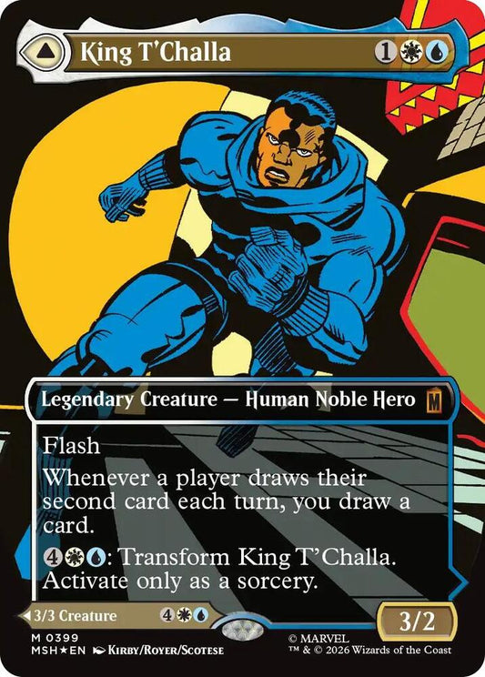 King T'Challa (Borderless) (0399) - Marvel Super Heroes (MSH) FOIL