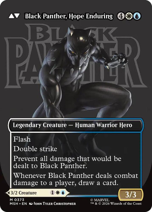 King T'Challa (Borderless Foil) (0373) - Marvel Super Heroes (MSH)