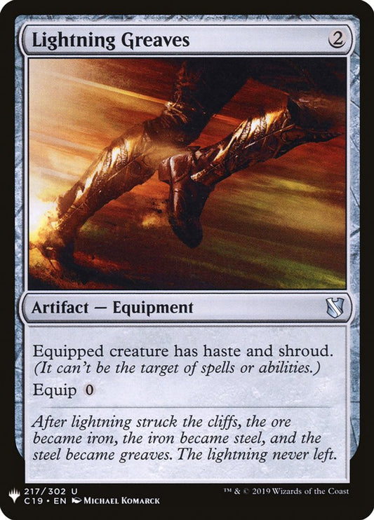Lightning Greaves The List Reprints 217