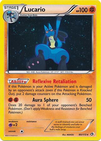 Lucario - 80/113 (Cosmos Holo) - Miscellaneous Cards & Products (MCAP)