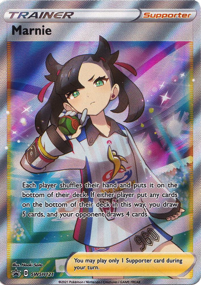 Marnie - SWSH121 - SWSH: Sword & Shield Promo Cards (SWSD) PSA 10