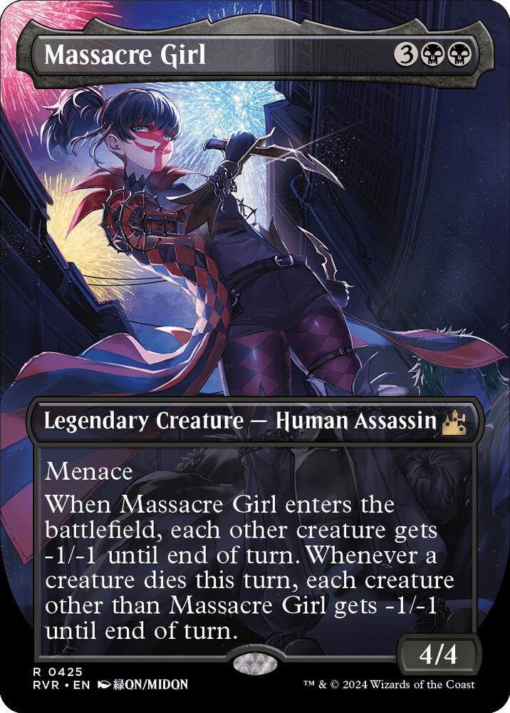 Massacre Girl (Anime Borderless) - Ravnica Remastered (RVR) FOIL