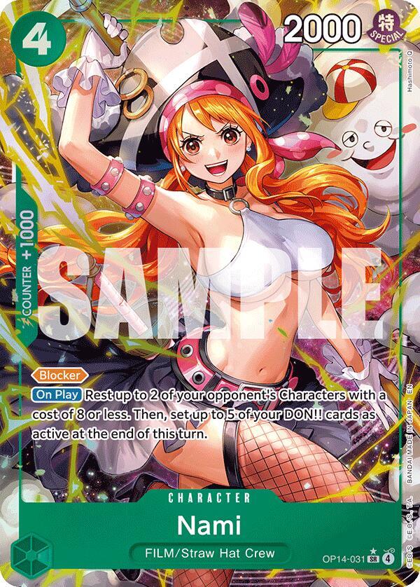 Nami (Alternate Art) - The Azure Sea's Seven (OP14)