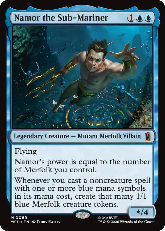 Namor the Sub-Mariner - Marvel Super Heroes (MSH) FOIL