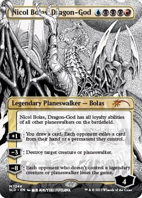 Nicol Bolas, Dragon-God (Borderless Foil) - Secret Lair Drop Series (SLD)