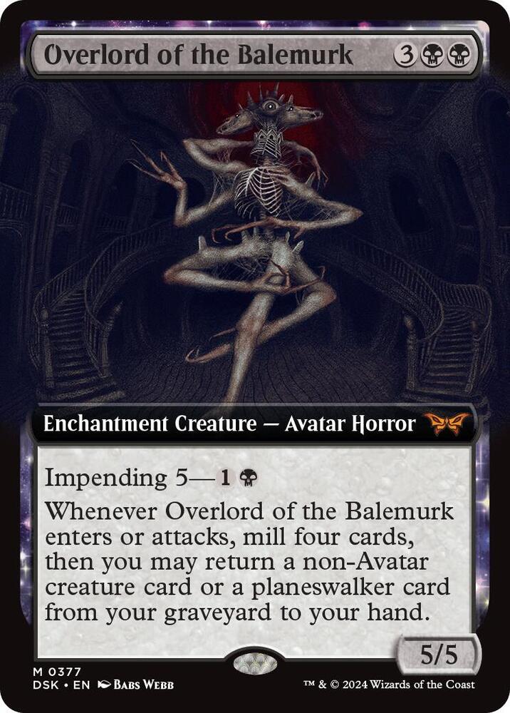 Overlord of the Balemurk (Extended Art) - Duskmourn: House of Horror (DSK)