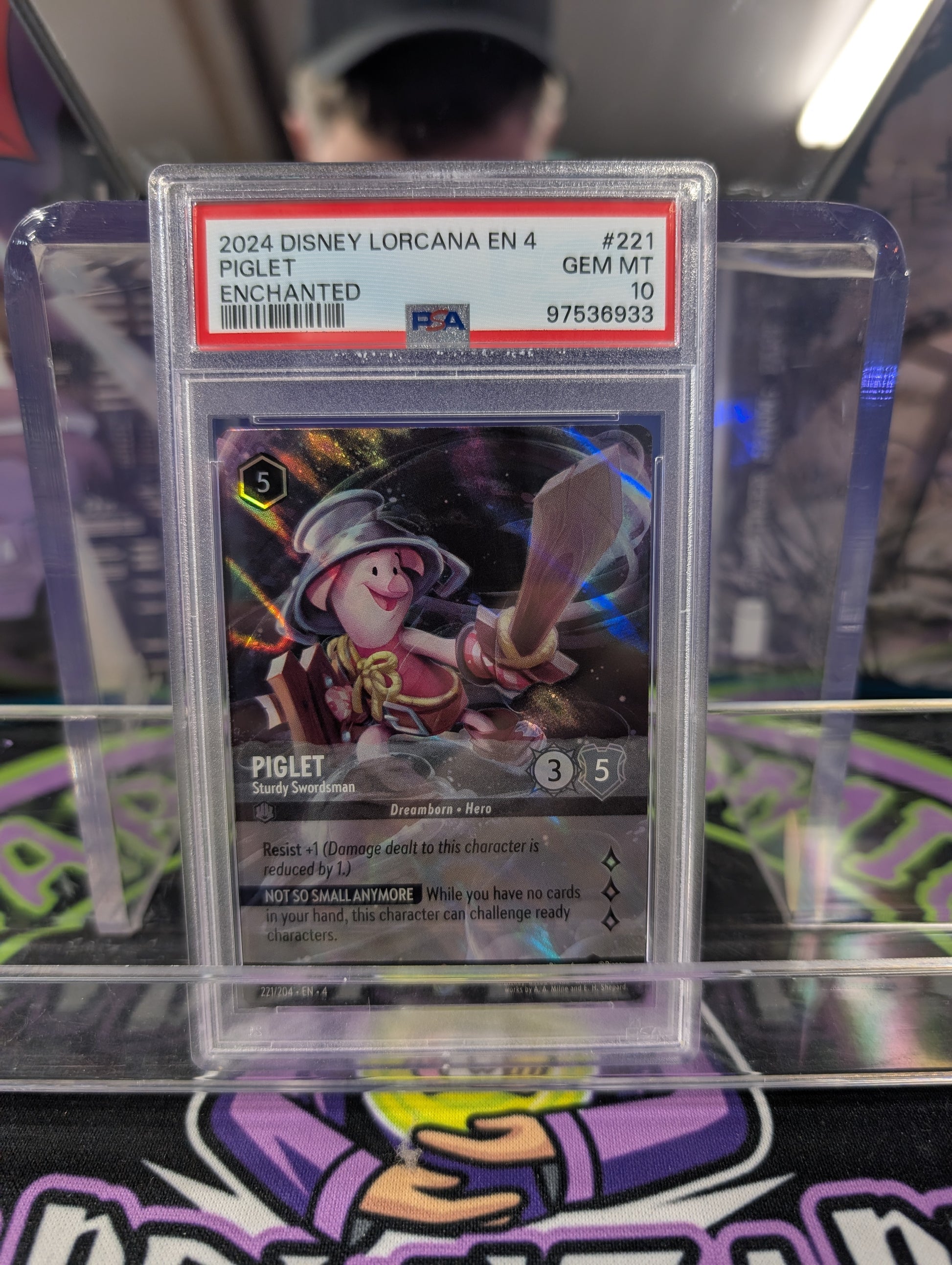 Piglet Lorcana Enchanted PSA 10 - CardWizards