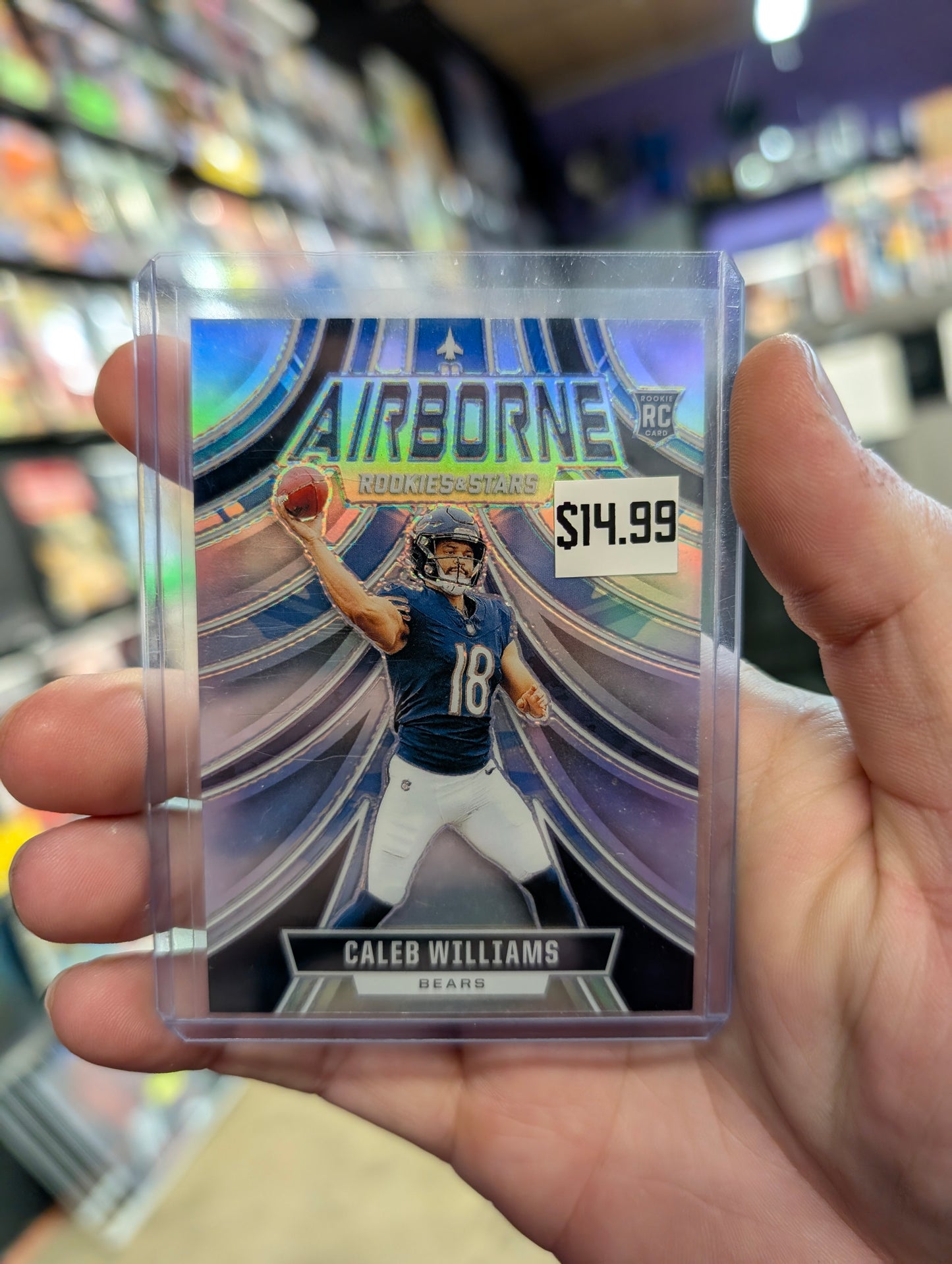 Caleb Williams Airborne RC Silver Prizm
