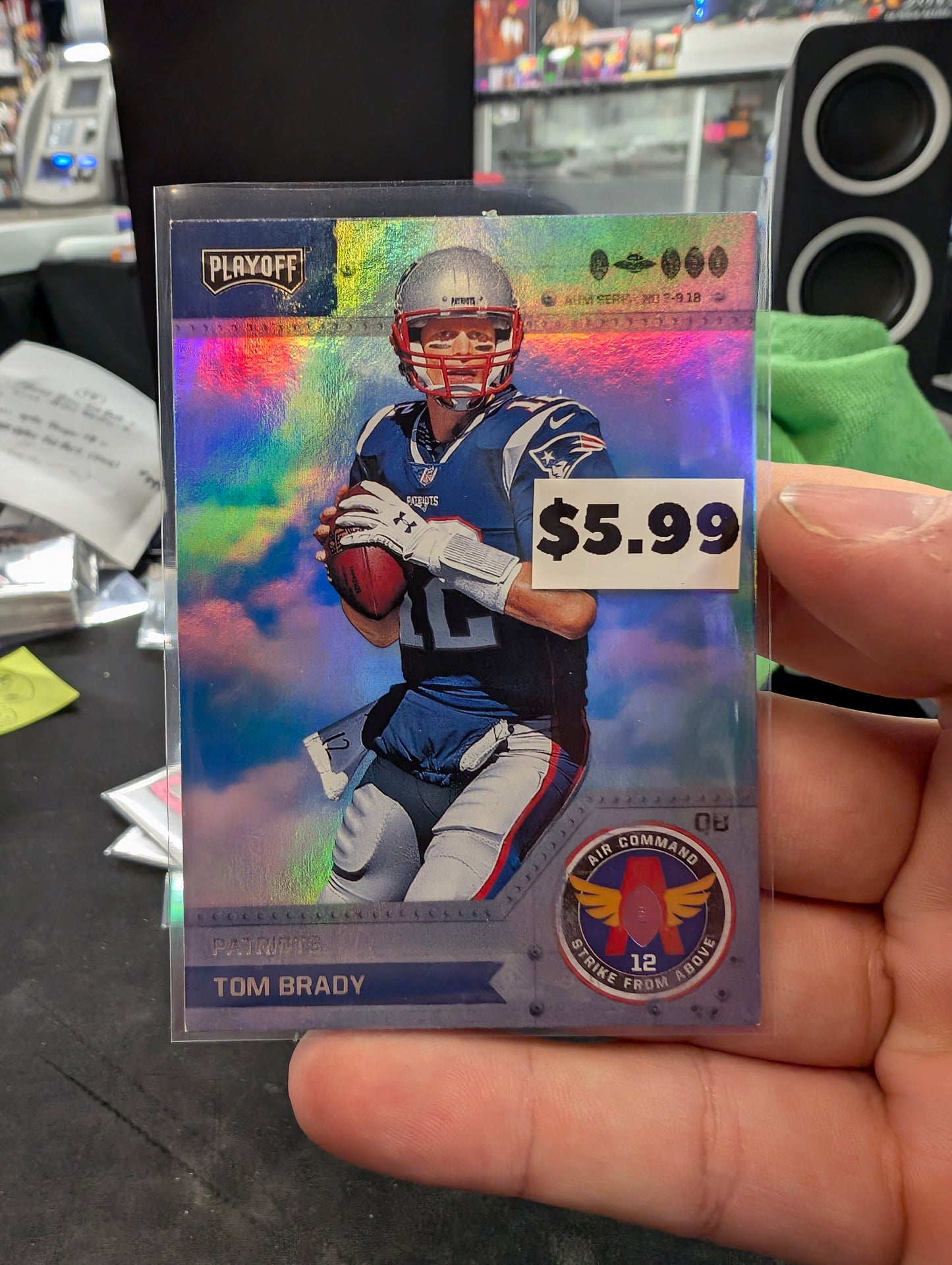 Tom Brady 2018 Playoff Air Command Tom Brady Foil
