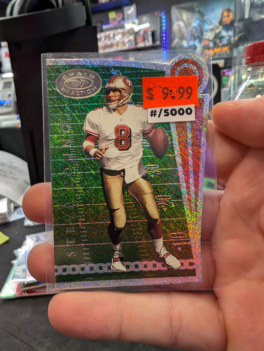 Steve Young 99 Donruss Die Cut #/5000