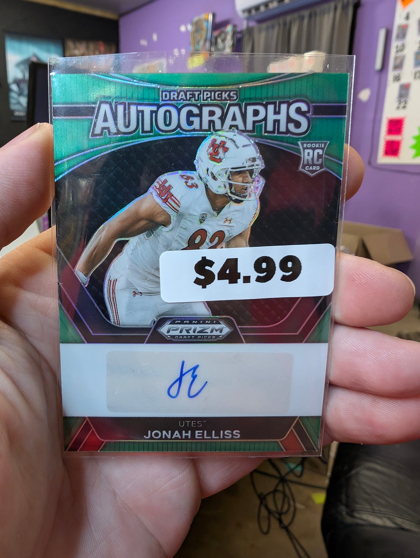 Jonah Elliss Prizm Draft Picks RC Auto