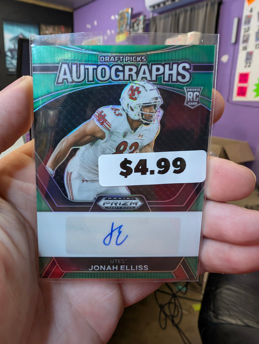 Jonah Elliss Prizm Draft Picks RC Auto