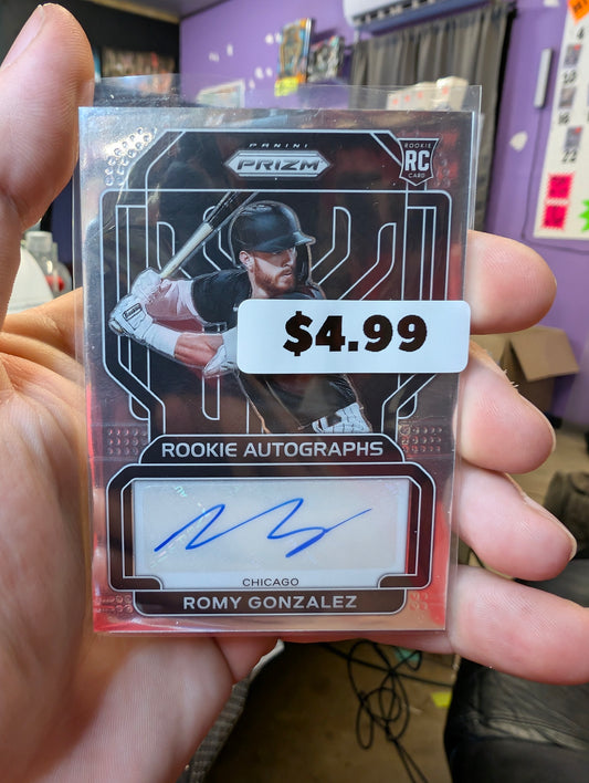 Romy Gonzalez Prizm Draft Picks RC Auto