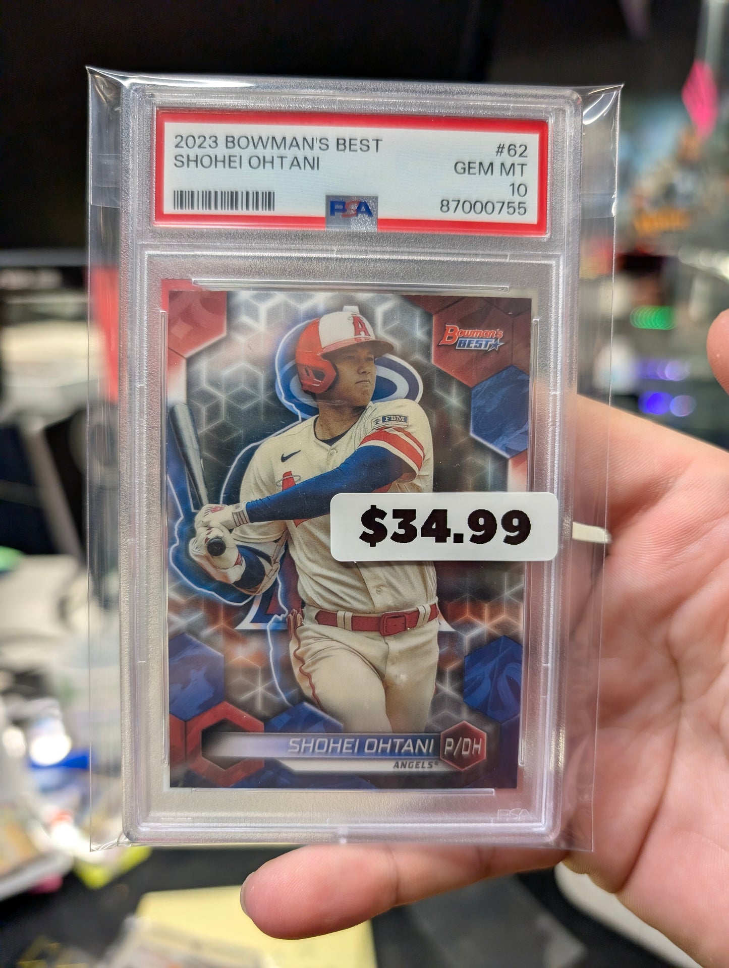 Shohei Ohtani 23 Bowman's Best #62 PSA 10