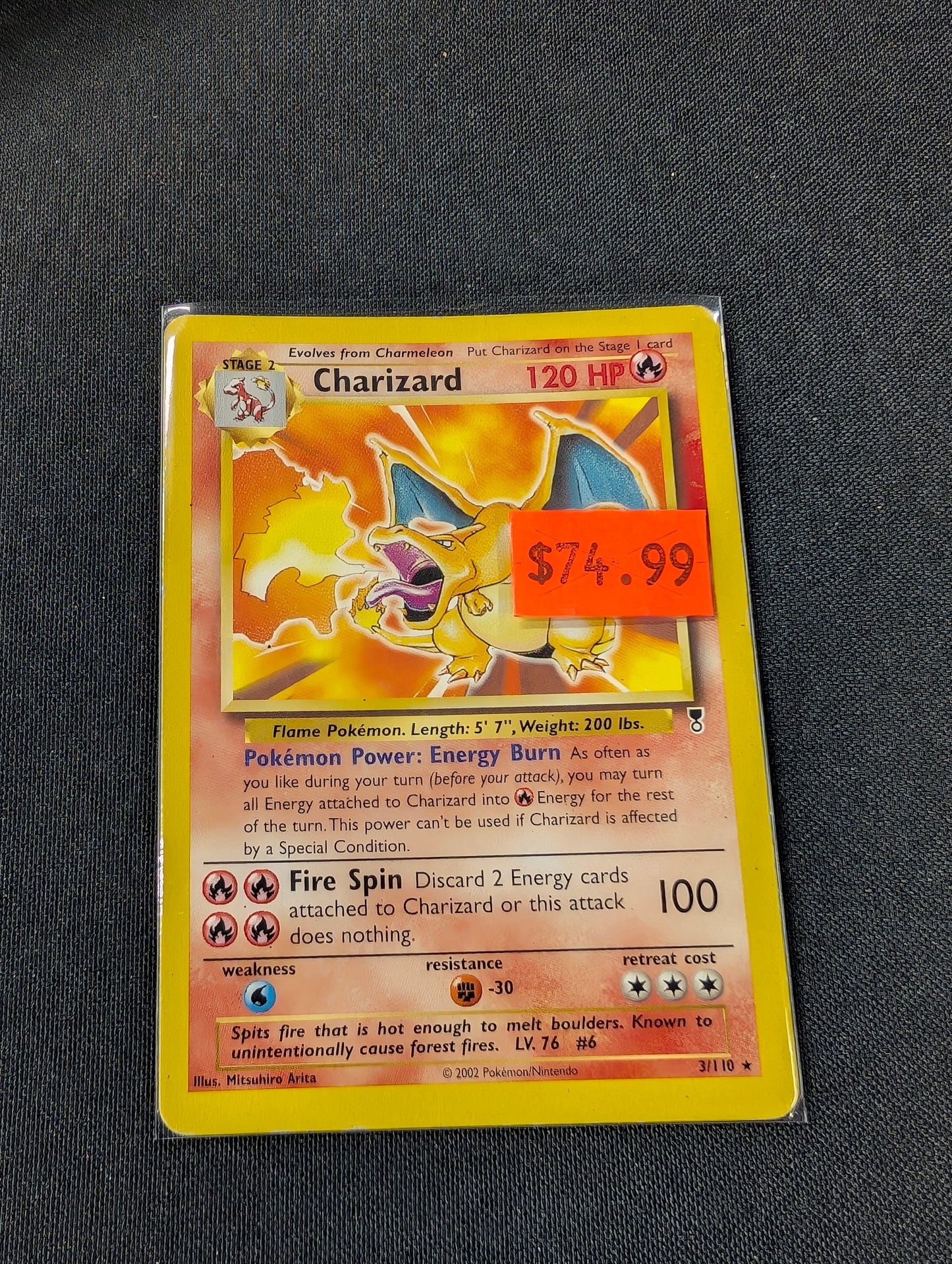 Charizard Legendary (WotC League Promo) Non-Holo LP