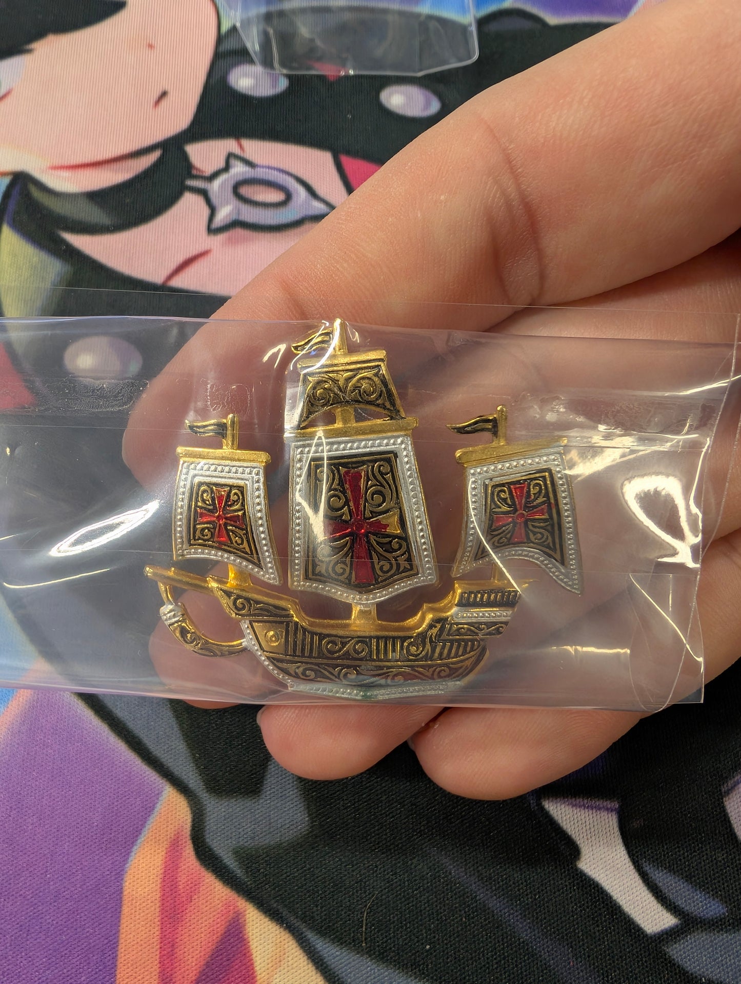 Vintage Ship Brooch