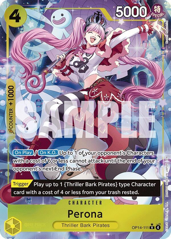 Perona - OP14-111 (Alternate Art) - The Azure Sea's Seven (OP14)