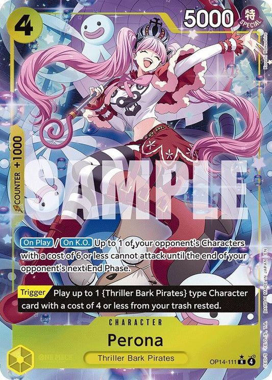 Perona - OP14-111 (Alternate Art) - The Azure Sea's Seven (OP14)