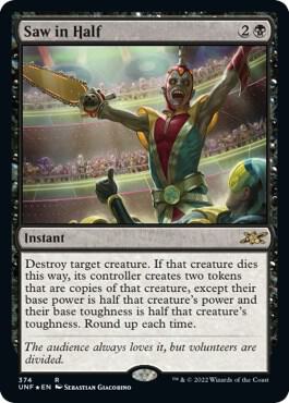 Saw in Half (Galaxy Foil) - Unfinity (UNF)