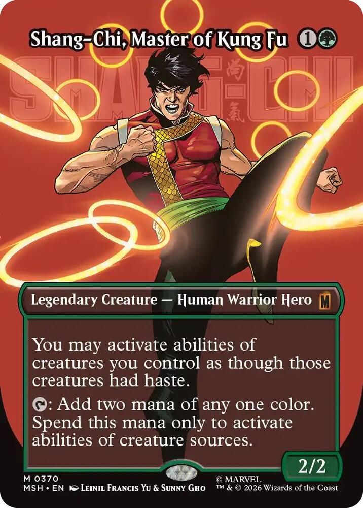 Shang-Chi, Master of Kung Fu (Borderless Foil) (0370) - Marvel Super Heroes (MSH)