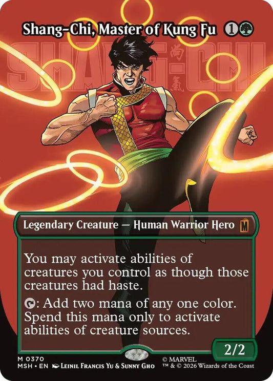 Shang-Chi, Master of Kung Fu (Borderless Foil) (0370) - Marvel Super Heroes (MSH)