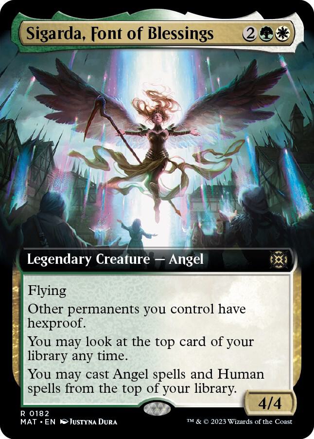 Sigarda, Font of Blessings (Extended Art Foil) - March of the Machine: The Aftermath (MAT)